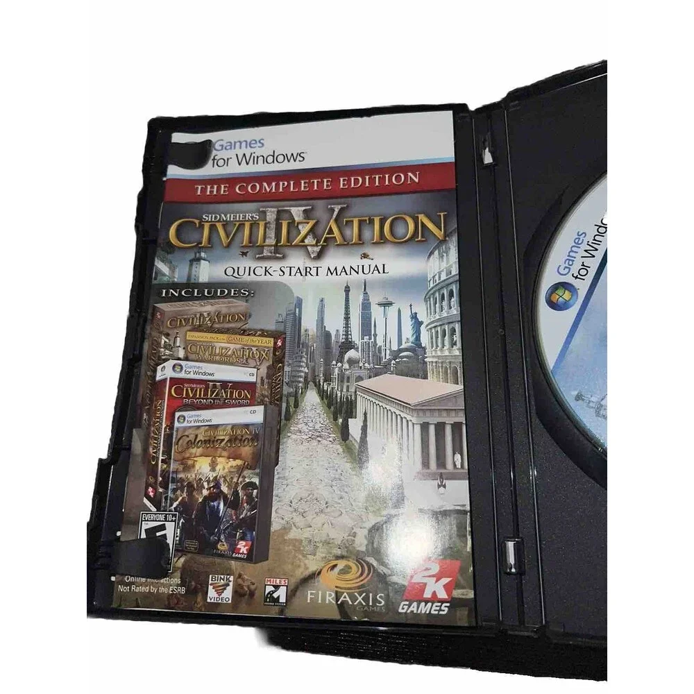 Sid Meier's Civilization IV: The Complete Edition (2009) PC DVD Excellent Disc!